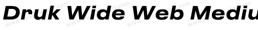 Druk Wide Web Medium字体转换